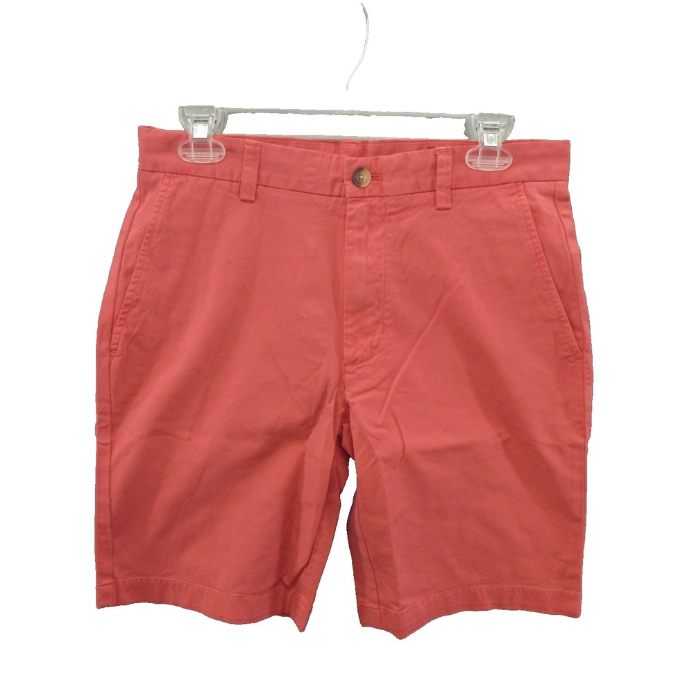 Vineyard Vines Mens Shorts Size 30 9" Inseam Stretch Cotton Blend Orange New